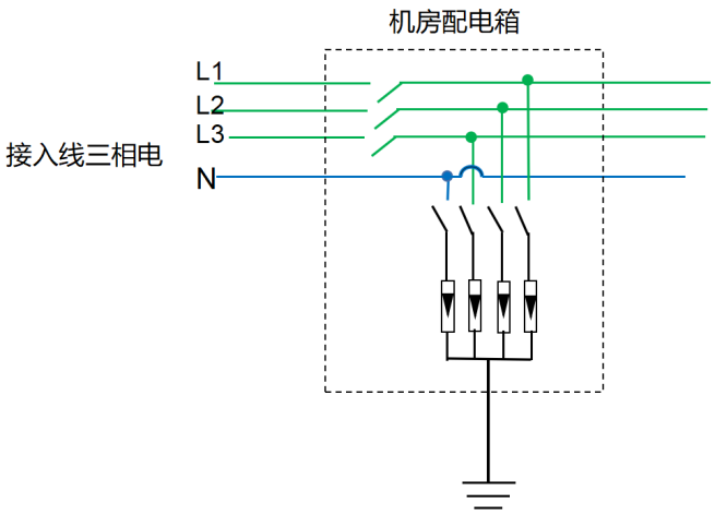 380V机房配电箱防雷器安装接线图 图片①.png